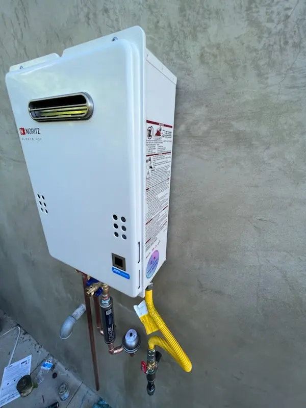 Tankless water heater installation for Norco homes